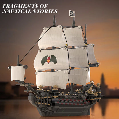 Ghost Mary Pirate Ship MOC Building Blocks Set – 1000 Pcs