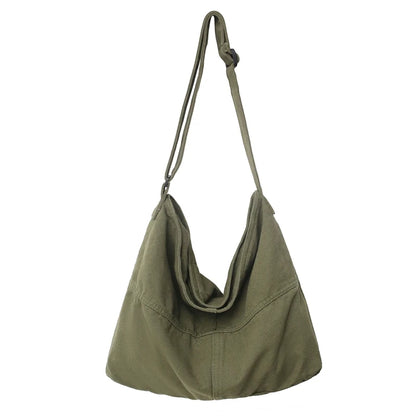 Canvas Crossbody Shoulder Bag – Casual Hobo Bag for Women & Men