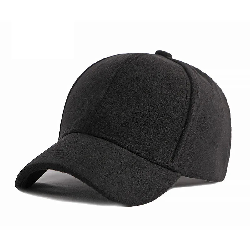 Suede Baseball Cap Adjustable Snapback Unisex Dad Hat