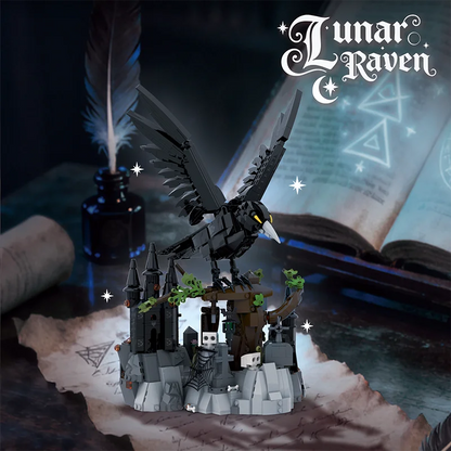Lunar Raven Building Blocks Set – Dark Crow MOC Model