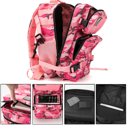 Tactical Hiking Backpack MOLLE 25L & 45L with Dual Cup Holders