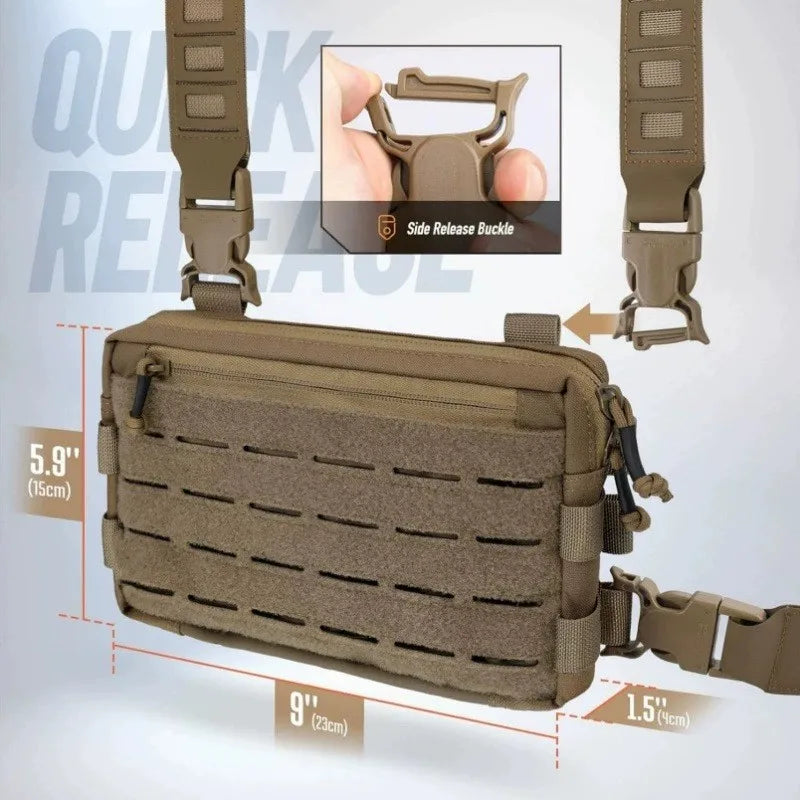 Tactical Chest Bag Recon Rig for Outdoor & EDC
