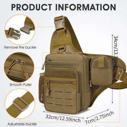 Tactical Sling Bag – Fishing & Outdoor Crossbody Shoulder Pack
