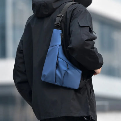 Anti-Theft Sling Bag – Men's Triangle Chest Crossbody
