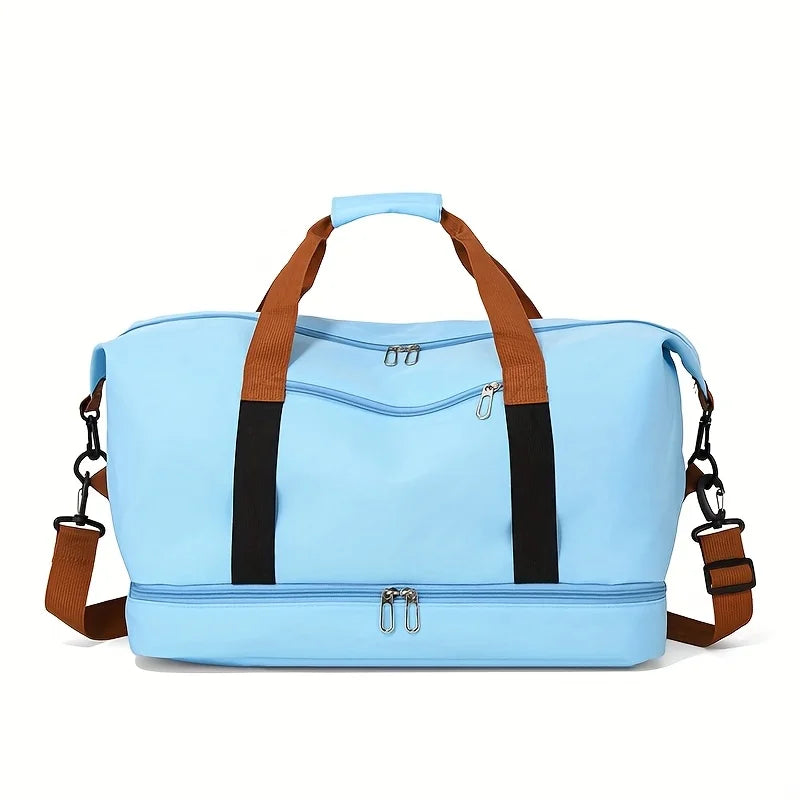 Large Capacity Gym Duffel Bag with Shoe Compartment