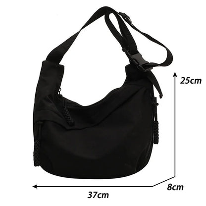 Nylon Hobo Crossbody Bag for Women