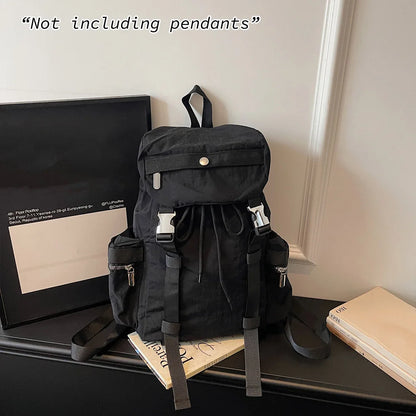 Minimalist Multi-Pocket Backpack with Flip Flap – Large Capacity