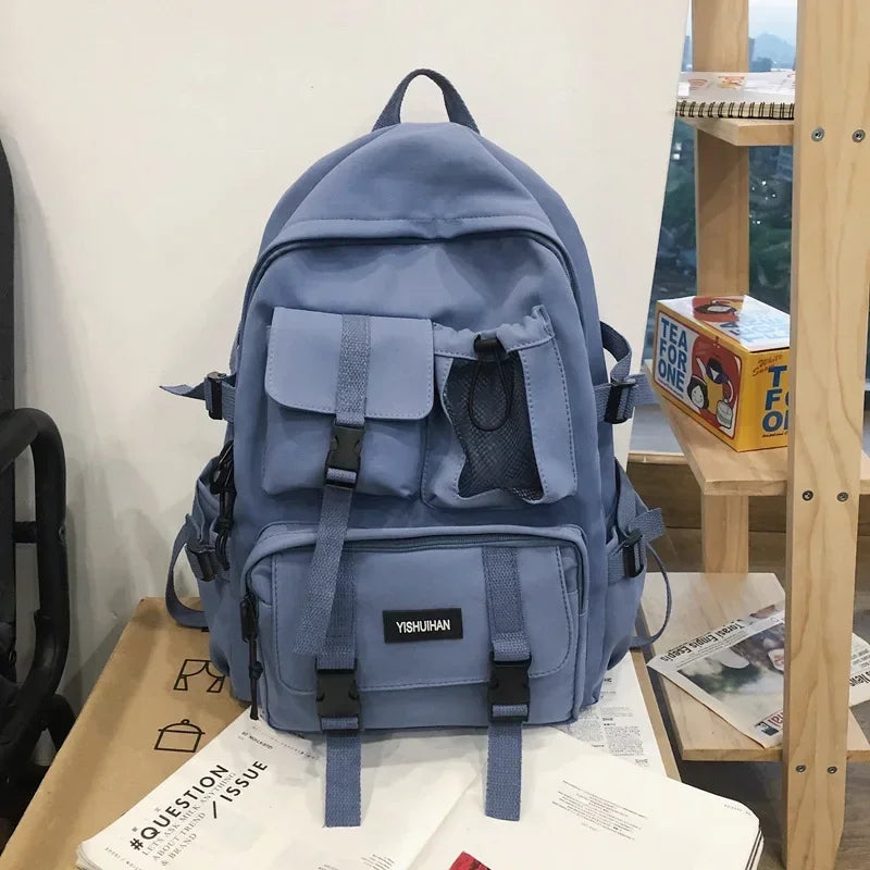 Canvas School Backpack – Laptop Bag for Teen Boys & Girls