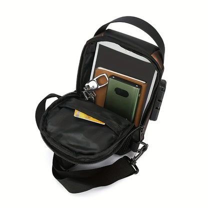Men's Anti-Theft Sling Bag – Oxford Crossbody Pack