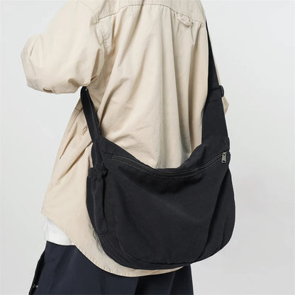 Canvas Shoulder Bag for Women – Casual Crossbody Messenger Bag