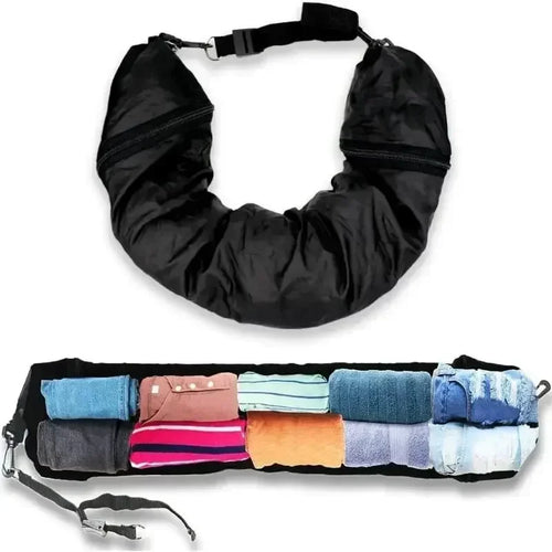 2-in-1 Travel Neck Pillow with Hidden Storage Compartment