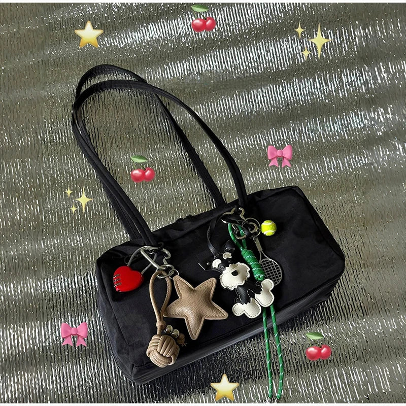 Nylon Bowling Shoulder Bag – Women's Large Capacity Handbag