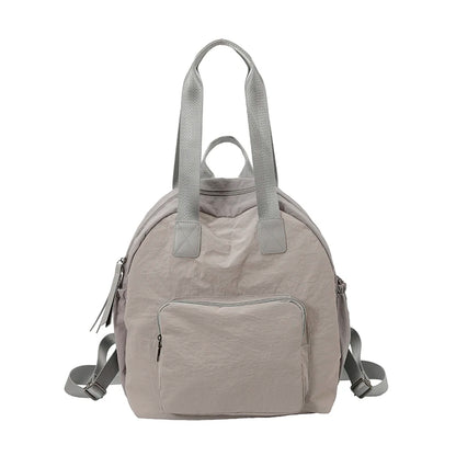 Women's Lightweight Nylon Backpack – Large Capacity Multi-Pocket Daypack