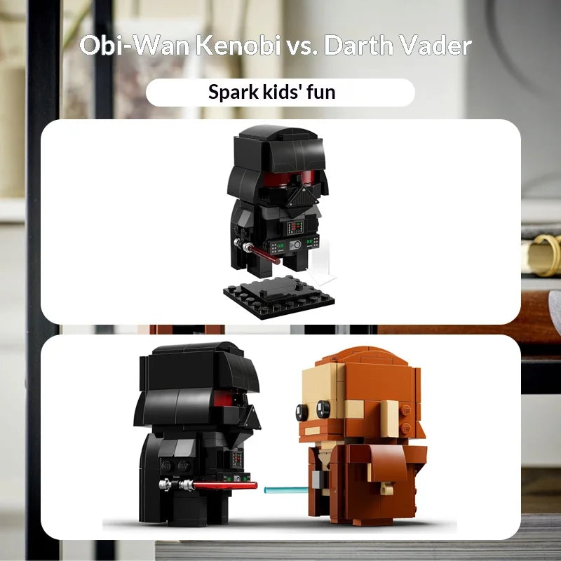 Obi-Wan Kenobi & Darth Vader BrickHeadz Set 40547