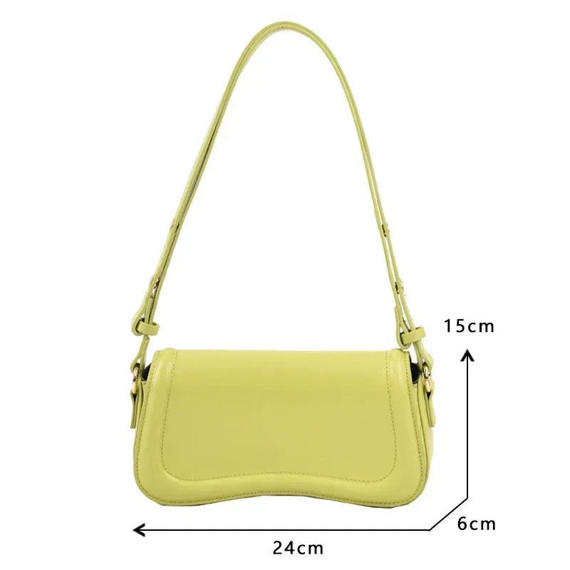 PU Leather Flap Crossbody Bag Women Luxury Shoulder Purse