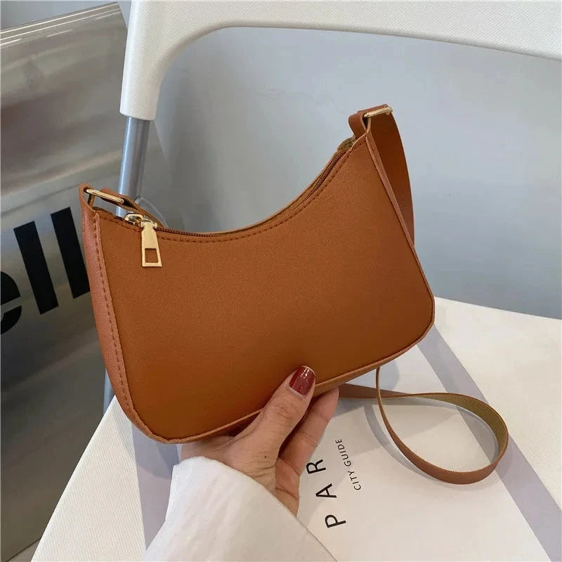 PU Leather Underarm Shoulder Bag for Women