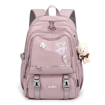 Kids Kawaii School Backpack – Large Waterproof Girls Bag with Laptop Compartment