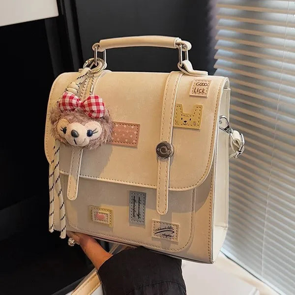 Cute Mini Backpack for Women – Korean Aesthetic Satchel Bag