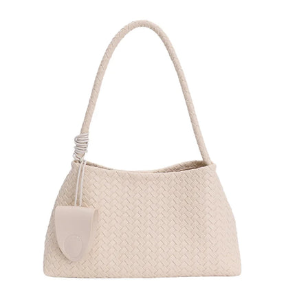 Woven Shoulder Bag for Women – Retro Underarm Handbag