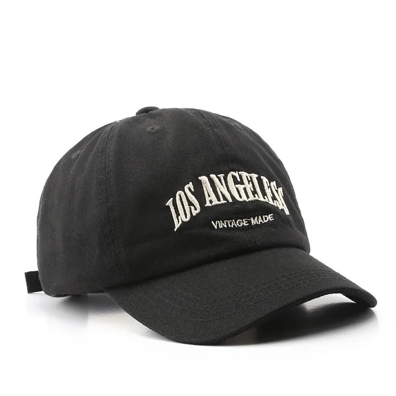 Embroidered Cotton Baseball Cap – Unisex Retro Snapback Hat