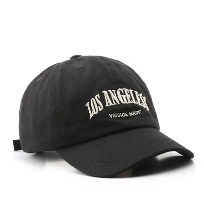 Embroidered Cotton Baseball Cap – Unisex Retro Snapback Hat