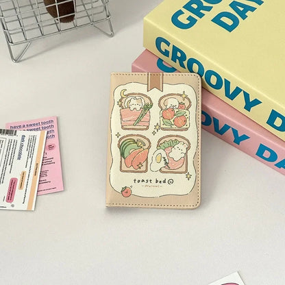 Cute Cartoon PU Leather Passport Cover – Waterproof Travel Holder