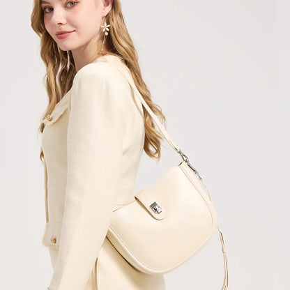 Genuine Leather Crossbody Bag for Women – Vintage Shoulder Handbag