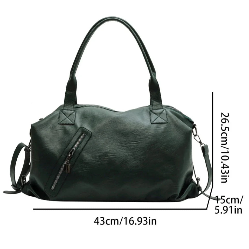 Large Capacity Soft Leather Tote Bag for Women