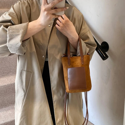 Mini PU Leather Crossbody Bag – Retro Women's Purse