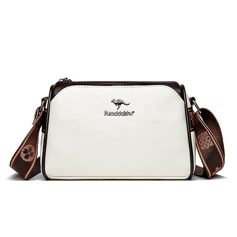 Soft Oil Leather Crossbody Bag for Women – Designer Shoulder Bag