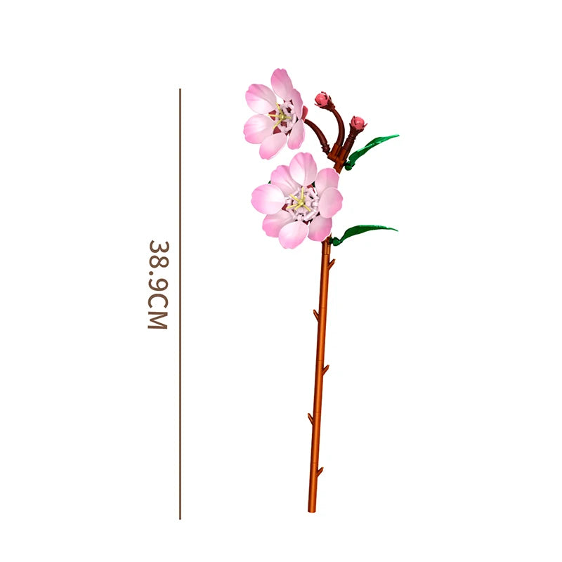 Flower & Plant Building Blocks Set – Eternal Bouquet Home Decor Model