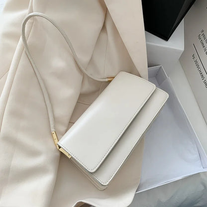 Women's Leather Shoulder Bag – Chic Underarm Handbag