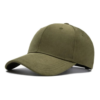 Suede Baseball Cap Adjustable Snapback Unisex Dad Hat