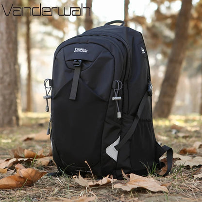 Hiking Backpack 35L – Durable Nylon Outdoor Pack with Reflective Strip