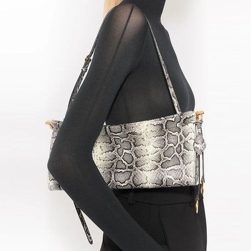 Luxury Brand Women S Bag European American Personalized Snake Pattern Embossed High-Quality Leather