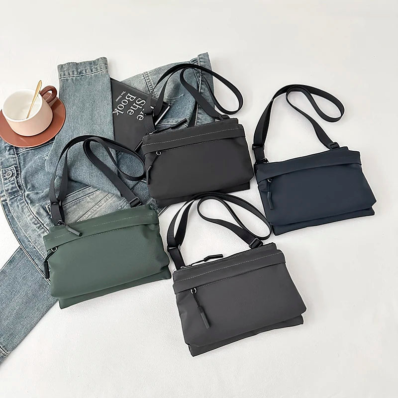 Waterproof Nylon Crossbody Messenger Bag – Unisex Shoulder Bag
