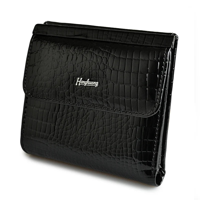 Crocodile Pattern Women's Genuine Leather Mini Wallet