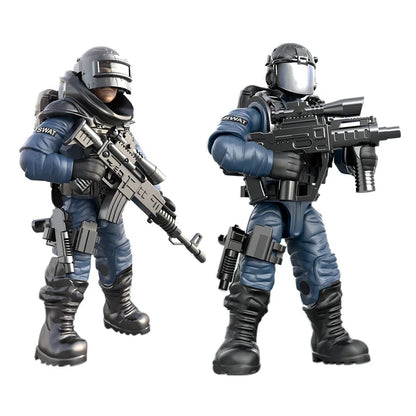 Military SWAT Soldier MOC Building Blocks – Army Figure Toy