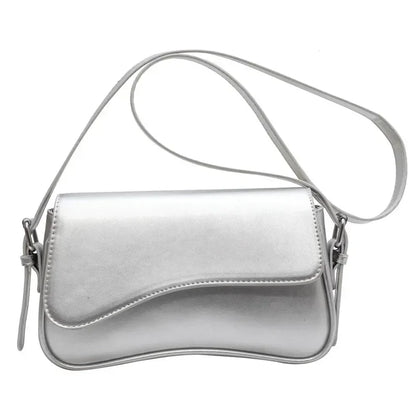 Vintage Leather Crossbody Bags Women Designer Female Small Flap Shoulder Underarm Bag Armpit