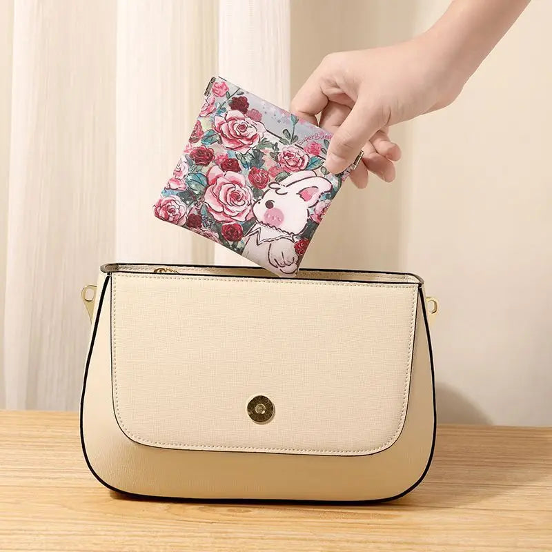 Mini Cosmetic Bag – Cute Print Portable Lipstick & Jewelry Pouch