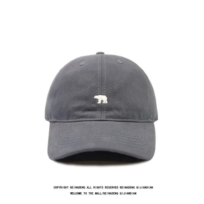 Polar Bear Embroidery Baseball Cap – Unisex Cotton Dad Hat