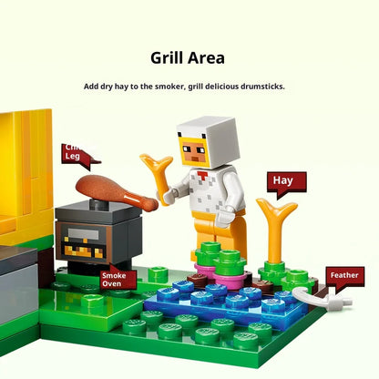 LEGO Minecraft 21585 The Chicken Farm Building Set