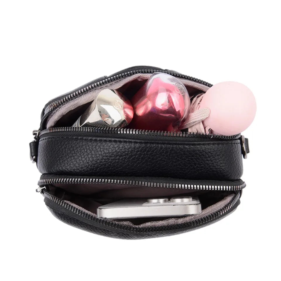 Soft Leather Crossbody Bag – Women's Luxury Shoulder Messenger Purse