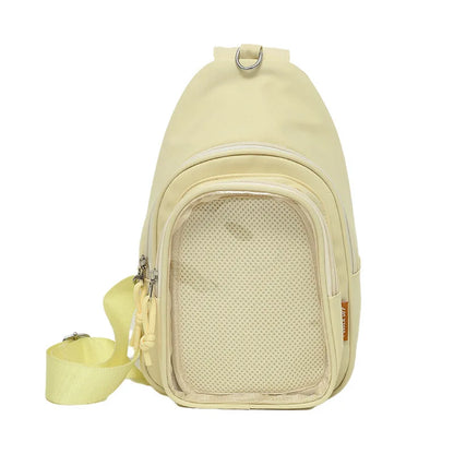 Kawaii Ita Sling Bag – Nylon Crossbody with Display Window
