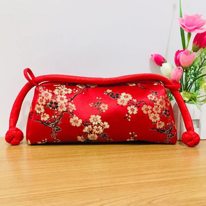 Chinese Silk Embroidered Handbag Women's Floral Tote
