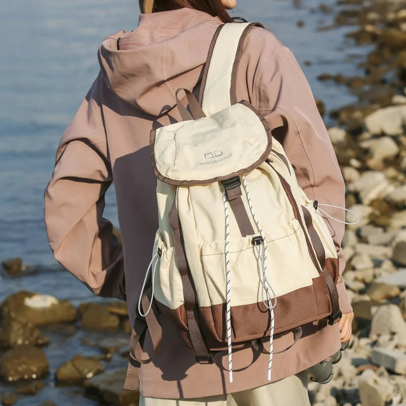 Large Capacity Nylon Backpack for Travel, Hiking & College
