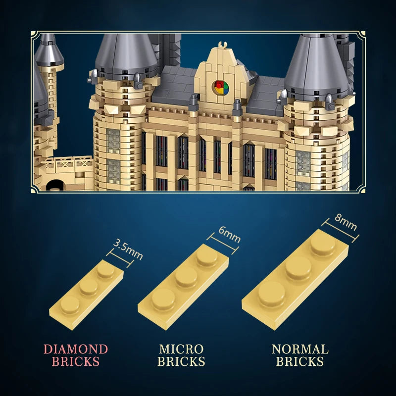 Gothic Medieval Castle MOC Building Blocks Set – Magic School Micro Bricks