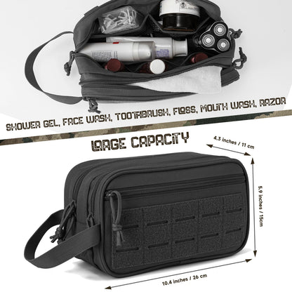 Tactical Dopp Kit – Men's Travel Toiletry Bag with MOLLE Panel