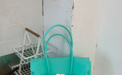 Y2K Jelly Tote Bag - PVC Candy Color Shoulder Bag for Women