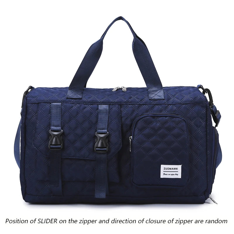 Nylon Travel Duffle Bag – Sports Gym & Overnight Shoulder Bag